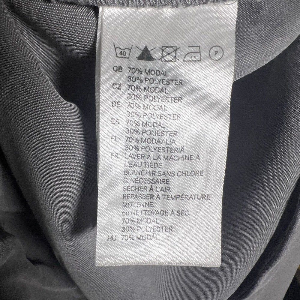 H&M Oversized Tunic Womens Size 10 Gray Lagenlook Cozy Pockets Boxy Indie EUC - Picture 6 of 6